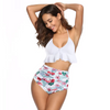 Swimsuit personnalisés Femmes de maillot de bain Print Swimming Costumes Bikini deux pièces 