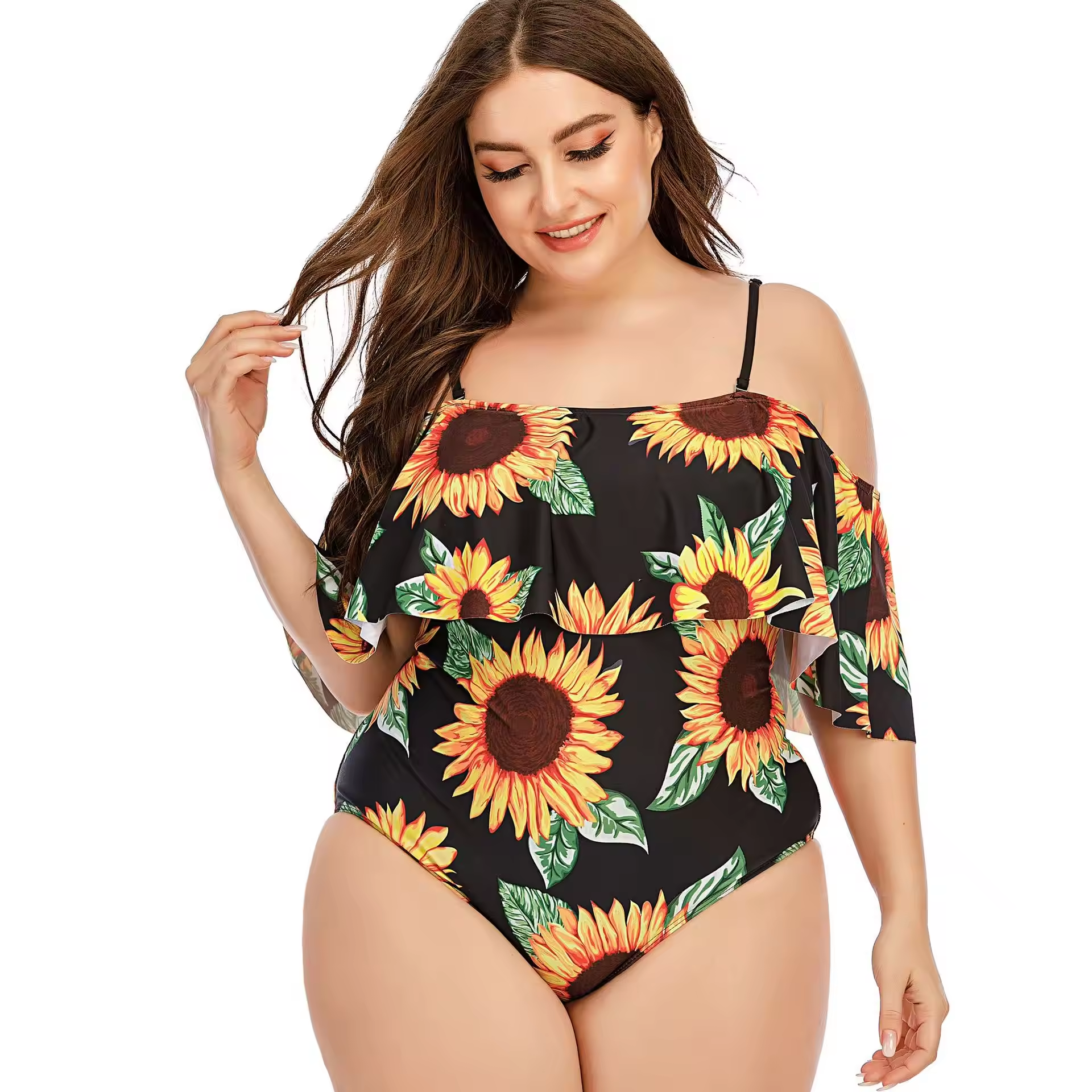 Suite des maillots de bain imprimés Maillots de bain monokini monokini maillot de bain à l'épaule réglable