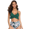 Swimsuit personnalisés Femmes de maillot de bain Print Swimming Costumes Bikini deux pièces 