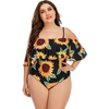 Suite des maillots de bain imprimés Maillots de bain monokini monokini maillot de bain à l'épaule réglable