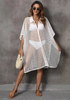 Femmes Summer Mesh Shirt Bikini Beach Cover Up Robe Beach Shirt