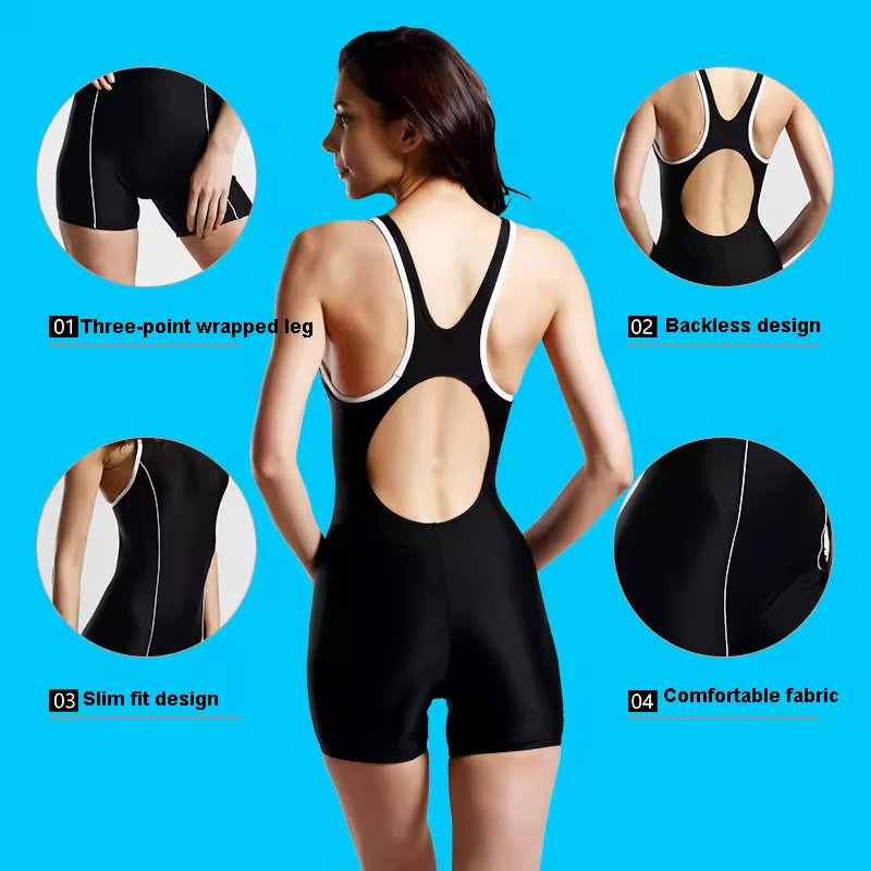 Conception personnalisée Vos propres maillots de bain de maillots de bain Bathing Trots One Piece Shark Swimwear