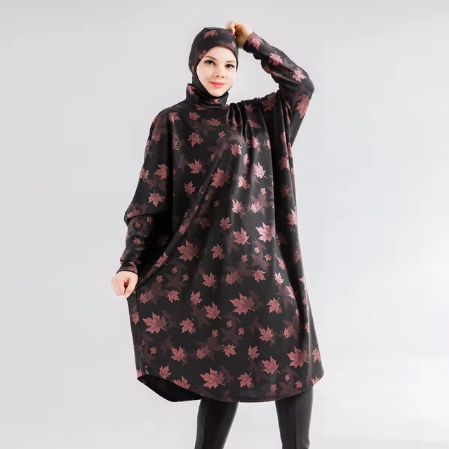 Imprimer des maillots de bain pour la femme musulmane Suit 3pcs confortable Burkini Massuit musulman