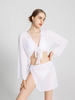 Les maillots de bain pour les femmes avec une couverture de bikini licou sexy fixent des maillots de bain trois pièces