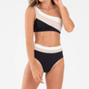 Bloquer des ensembles de bikini haut d'épaule unique