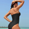 Été Nouvelle femme Suite de maillot de bain en un morceau de natation noire