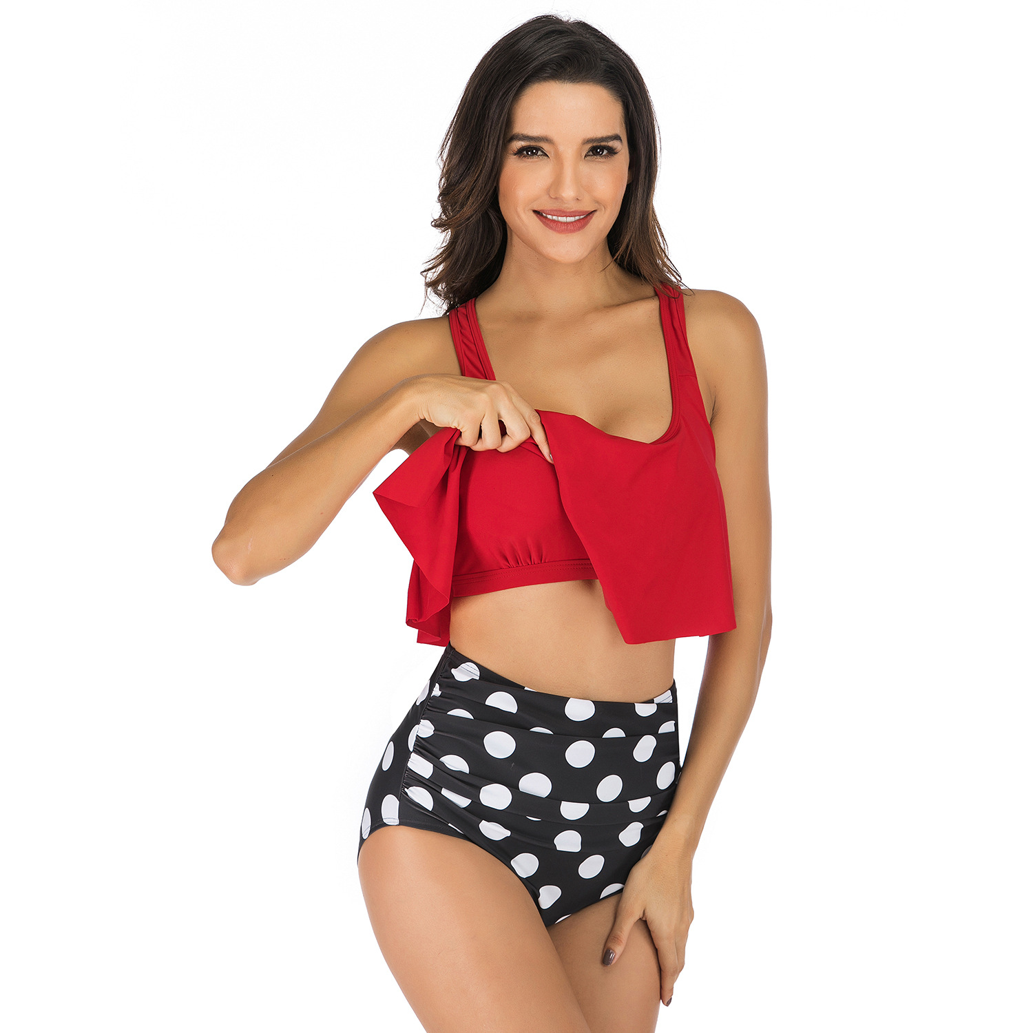 Maisses de bain extensible pour femmes Bloc de couleurs Sincallwear Control Contrôle un morceau de maillot de bain
