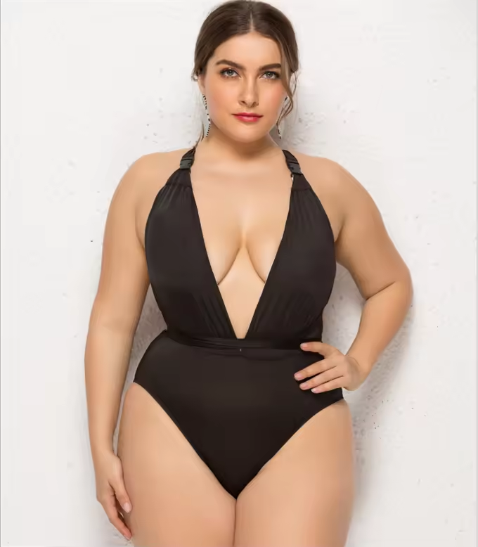 Sweetwwear dames monkini luxe plus taille nager un morceau de bikinis pour les femmes grosses