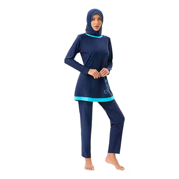 Swim de maillot de bain musulman à couverture à part