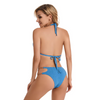 Custom OEM Factory Fashion Swimsuits texturés Couleur solide en nylon tissu de plage de plage Bikini