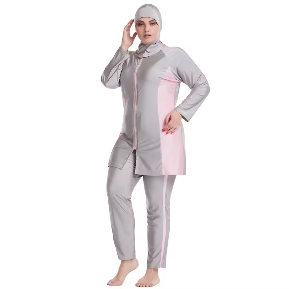 Taille plus taille musulmane de natation porte burkinis maillot de bain de bain plage couverture complète des maillots de bain musulmans