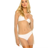 Femmes de maillot de bain plage en strass transpare