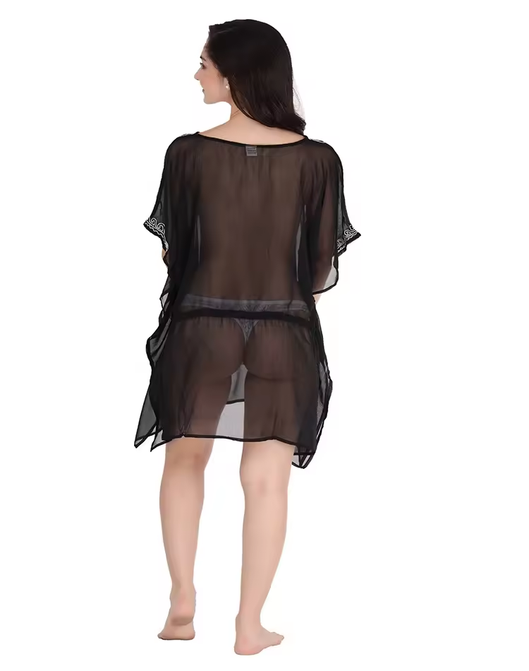 Nouveau design brodé de style élégant paillettes perlées Kaftan Caftan Top Woman Blouse unique