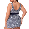 Tize Tankini Set Colorblock Two Piece Shesswear Shell Print Swimsuit High Stretch Modest Beach Bathing Fssuel de baignade
