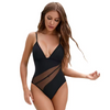  Insérer des maillots de bain à basse coupe en maille Ve Deep V pour les femmes